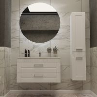 Тумба с раковиной SanVit Турин-2 90 kturin2090 подвесная Белая — фото 2, Мебель для ванной