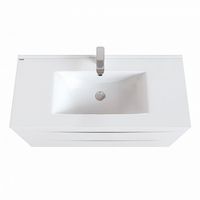 Тумба с раковиной Iddis Cloud 100 подвесная Белая — фото 2, Тумбы с раковиной