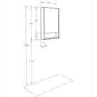 Зеркальный шкаф Aquaton Сканди 55 1A252102SD010 Белый — фото 4, Мебель для ванной