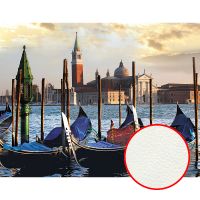 Фреска Ortograf Венеция 4600 Фактура флок FLK Флизелин (3,5*2,7) Бежевый/Синий, Город — фото 1, Фрески