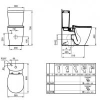 Унитаз компакт Ideal Standard Connect E039701 без бачка и сиденья — фото 4, Напольные унитазы