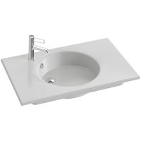 Раковина Jacob Delafon Odeon Rive Gauche 80 EXAW112-Z-00 Белая — фото 1, Раковины подвесные