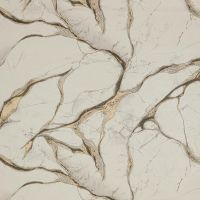 Обои Fipar Gold R 23627 Винил на флизелине (1,06*10,05) Белый/Бежевый/Золото, Мрамор — фото 1, Обои для стен