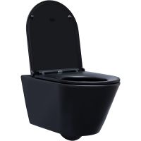 Унитаз Aquanet Lake WB 316462 подвесной Черный матовый без сиденья — фото 4, Подвесные унитазы