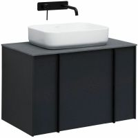Тумба под раковину Allen Brau Reality 80 1.32005.AM подвесная Антрацит матовый — фото 1, Тумбы под раковину
