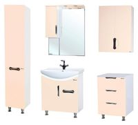 Тумба под раковину Bellezza Лагуна 65 4632110090075 1 ящик Бежевая — фото 4, Мебель для ванной