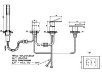 Смеситель на борт ванны Rav Slezak Loira LR573.5PZ Золото — фото 3, Смесители на борт ванны