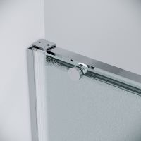 Душевая дверь Grossman Galaxy 130 100.K33.01.130.10.02 профиль Хром стекло шиншилла — фото 3, Раздвижные душевые двери