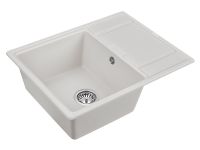 Кухонная мойка Paulmark Flugen 50-650 PM216550-WH Белая — фото 2, Кухонные мойки