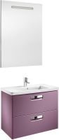 Тумба под раковину Roca The Gap 70 ZRU9302741 подвесная Фиолетовая — фото 5, Мебель для ванной