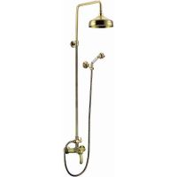 Душевая система Cezares Lira LIRA-M-CD-02 Бронза — фото 1, Душевые стойки