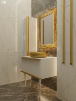 Товар: Тумба под раковину Boheme Armadi Art Vallessi Avangarde Canale 80 843-080-WG подвесная Белый Золото - фото 7 Тумба под раковину Boheme Armadi Art Vallessi Avangarde Canale 80 843-080-WG подвесная Белый Золото — фото 7, Мебель для ванной