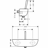 Товар: Смеситель для душа Hansgrohe PuraVida 15672400 Белый Хром - фото 2 Смеситель для душа Hansgrohe PuraVida 15672400 Белый Хром — фото 2, Смеситель для душа