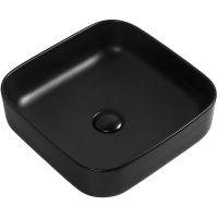 Раковина-чаша Aquanet City-1-MB 38.5 245837 Черная матовая — фото 1, Раковины накладные