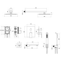 Товар: Душевая система Aquatek Лира AQ1473CR Хром - фото 5 Душевая система Aquatek Лира AQ1473CR Хром — фото 5, Встраиваемые душевые комплекты