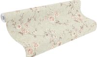 Обои RASCH Factory Style 947533 Винил на флизелине (1,06*10,05) Бирюзовый/Золото/Розовый, Цветы — фото 2, Обои для стен