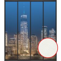 Фреска Ortograf Небоскребы 33498 Фактура флок FLK Флизелин (2,4*2,8) Синий/Бежевый, Город — фото 1, Фрески