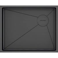 Кухонная мойка Paulmark Next-Skew 54 Uni PM885444-GM Вороненая сталь — фото 1, Кухонные мойки