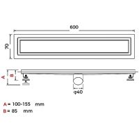 Товар: Душевой лоток Gappo G86007-4 с решеткой под плитку - фото 14 Душевой лоток Gappo G86007-4 с решеткой под плитку — фото 14, Душевые лотки