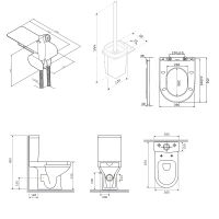 Товар: Унитаз компакт AM.PM Spirit V2.0 FlashClean CK70C1804W с гигиеническим душем и ершиком с бачком и сиденьем Микролифт - фото 36 Унитаз компакт AM.PM Spirit V2.0 FlashClean CK70C1804W с гигиеническим душем и ершиком с бачком и сиденьем Микролифт — фото 36, Напольные унитазы