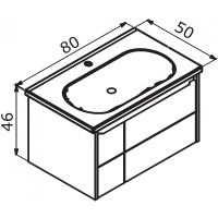 Товар: Тумба с раковиной Orka Likya 80 5002491 подвесная Антрацит матовый - фото 8 Тумба с раковиной Orka Likya 80 5002491 подвесная Антрацит матовый — фото 8, Мебель для ванной