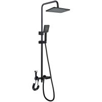 Душевая система Royce Crown RCS-112201BL Черная матовая — фото 1, Душевое оборудование. Душевая программа