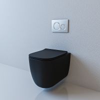 Товар: Унитаз beWash Schutz BKWHR102510 подвесной Черный матовый с сиденьем Микролифт - фото 2 Унитаз beWash Schutz BKWHR102510 подвесной Черный матовый с сиденьем Микролифт — фото 2, Унитазы