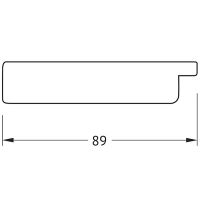 Зеркало Evoform Definite Floor 202х112 BY 6040 в багетной раме - Перламутровые дюны 89 мм — фото 7, Мебель для ванной