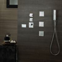 Душевой гарнитур Bossini Flat One C13011C.073 Черный матовый — фото 2, Душевые гарнитуры