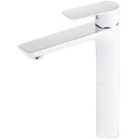 Смеситель для раковины Gappo Белый Хром арт-G1048-2 — фото 1, Смесители для раковины