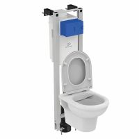 Товар: Комплект унитаза с инсталляцией Ideal Standard Prosys Eco Frame Exacto X022601 с сиденьем Микролифт - фото 2 Комплект унитаза с инсталляцией Ideal Standard Prosys Eco Frame Exacto X022601 с сиденьем Микролифт — фото 2, Комплекты унитаз + инсталляция