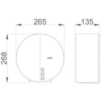 Товар: Диспенсер туалетной бумаги Nofer 05046.S Нержавеющая сталь матовая - фото 5 Диспенсер туалетной бумаги Nofer 05046.S Нержавеющая сталь матовая — фото 5, Диспенсеры туалетной бумаги