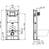 Комплект унитаза с инсталляцией Ideal Standard i.Life B IP001401 с сиденьем Микролифт и клавишей смыва Хром — фото 17, Комплекты унитаз + инсталляция