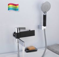 Товар: Смеситель для ванны Gappo G81 G3281 Черный матовый Хром - фото 5 Смеситель для ванны Gappo G81 G3281 Черный матовый Хром — фото 5, Смесители