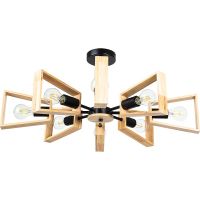 Люстра Artelamp Brussels Светлое дерево Черная арт-A8030PL-8BK — фото 4, Люстры