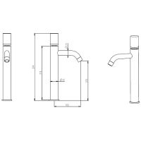 Товар: Смеситель для раковины Boheme Stick 122-CR-MR-B Хром Черный - фото 2 Смеситель для раковины Boheme Stick 122-CR-MR-B Хром Черный — фото 2, Смесители