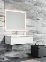 Тумба с раковиной SanVit Авеню-1 100 kavenu1100 в цвете Ral подвесная Черный глянец — фото 5, Тумбы с раковиной