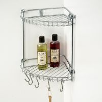 Товар: Полка корзина WasserKRAFT K-1222 угловая Хром - фото 3 Полка корзина WasserKRAFT K-1222 угловая Хром — фото 3, Полки для ванной и душа