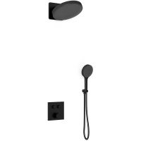 Душевая система Vincea Inspire VSFW-421I3MB Черная матовая — фото 1, Встраиваемые душевые комплекты