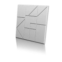 Гипсовая 3д панель Artpole Split M-0086 600x600 мм — фото 1, Гипсовые 3Д панели