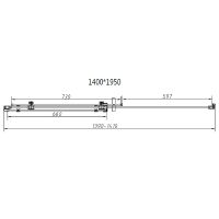 Душевой уголок Vincea Como-N 140x90 VSR-4CN9014CGB профиль Черный стекло тонированное — фото 8, Душевые уголки
