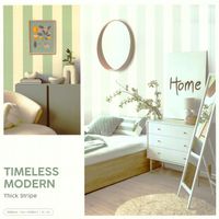 Обои Andrea Rossi Spectrum max 54364-7 Винил на флизелине (1,06*10) Белый/Зеленый, Полоса — фото 2, Обои для стен