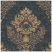 Обои AS Creation Global Spots Винил на флизелине (1,06*10,05) Синий/Бежевый/Черный, Дамаск арт-38014-1 — фото 1, Обои для стен