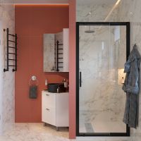 Водяной полотенцесушитель EWRIKA Сафо D 80х50 Черный матовый — фото 5, Водяные полотенцесушители