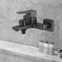 Товар: Смеситель для ванны WesnaArt Narcis NAR06-310BL-25201 Черный матовый - фото 2 Смеситель для ванны WesnaArt Narcis NAR06-310BL-25201 Черный матовый — фото 2, Смеситель для ванны