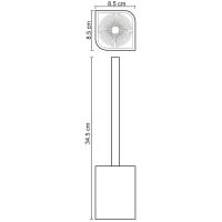 Ершик для унитаза WasserKRAFT Elba K-2727 Черный матовый — фото 3, Ершики для унитаза