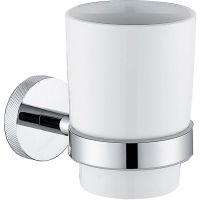 Стакан для зубных щеток Allen Brau Priority 6.31002-00 Белый Хром — фото 1, Стаканы для зубных щеток