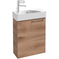 Тумба под раковину Jacob Delafon Odeon Rive Gauche 50 L EB2581G-R9-E10 подвесная Квебекский дуб — фото 1, Тумбы под раковину