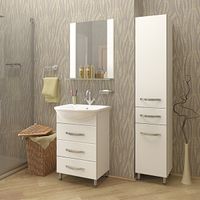 Товар: Тумба под раковину Mixline Диамант 55 522469 Белая - фото 2 Тумба под раковину Mixline Диамант 55 522469 Белая — фото 2, Мебель для ванной