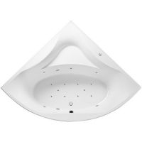 Акриловая ванна Excellent Glamour 150x150 WAEX.GLA15.RELAX.CR с гидромассажем — фото 1, Ванны